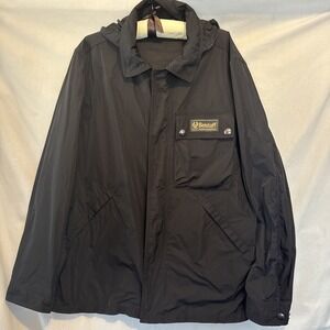 BELSTAFF Mens MEDIUM BLACK Weekender Jacket SIZE UK42 IT52 US42  EUC